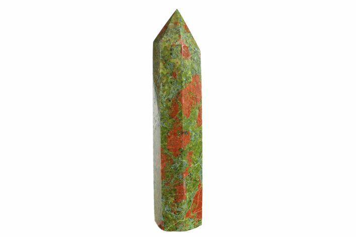 Tall, Polished Unakite Obelisk - South Africa #151898